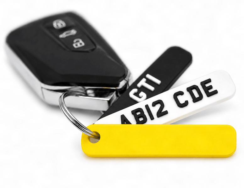 Car Registration Keyring Product